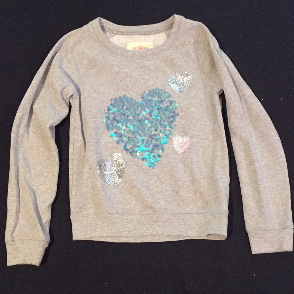 Comfy sparkly heart sweater